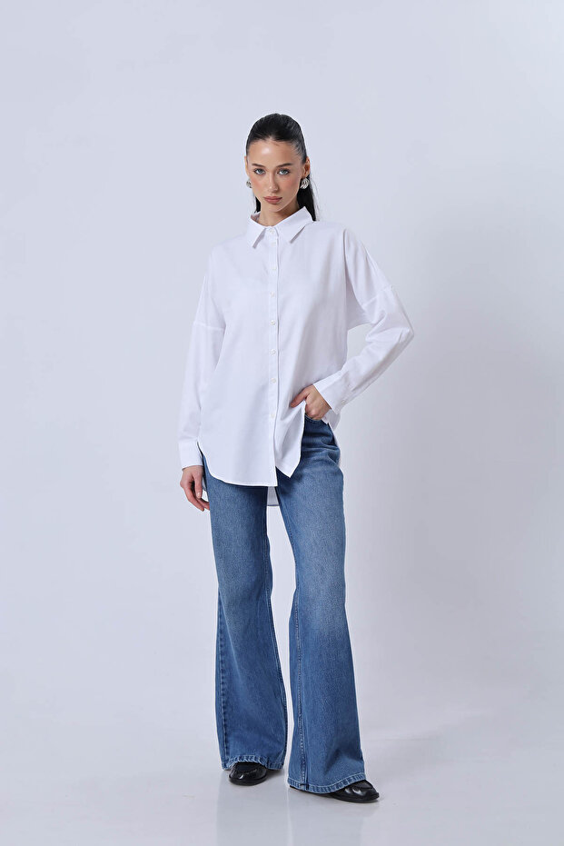 قميص أساسي كبير الحجم - 1