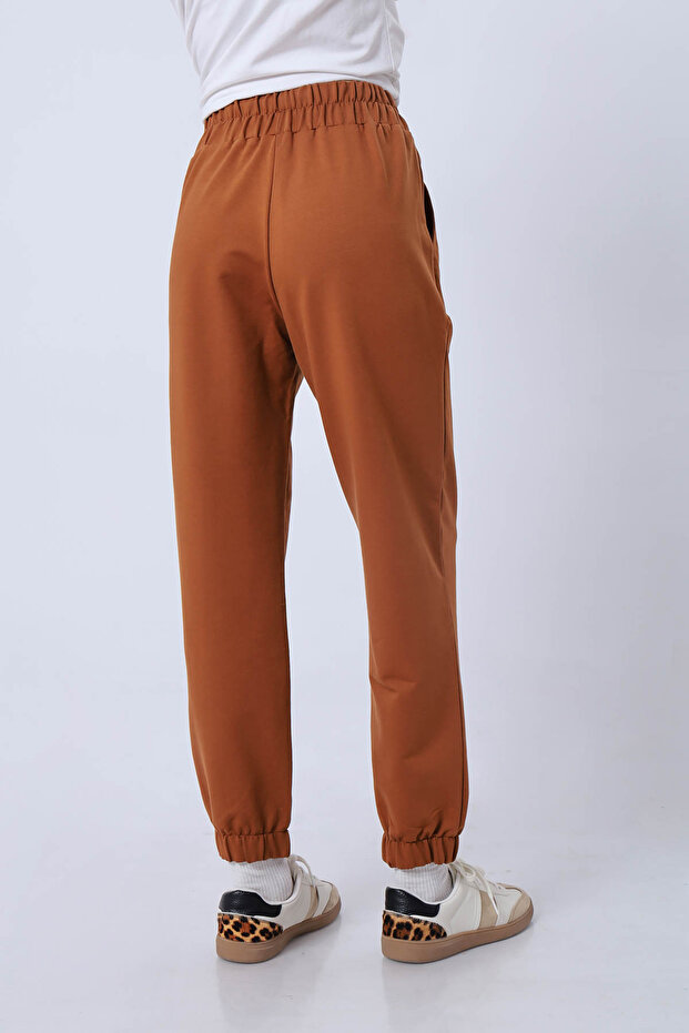 بنطال رياضي قماش قابل للتمدد بأرجل مطاطية - 3