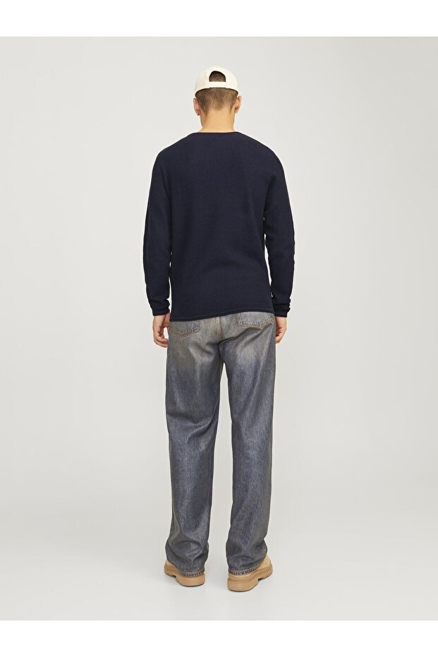 Rundhals ve Strickpullover Rundhals ve Einfarbig Strickpullover - 4