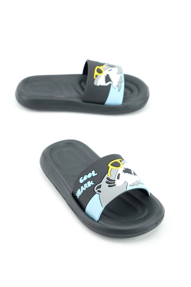 ANATOMIC SOLE NON-SLIP SOLE POOL SEA HOME STREET CHILDREN'S SLIPPERS (BABY SHARK PATTERN)