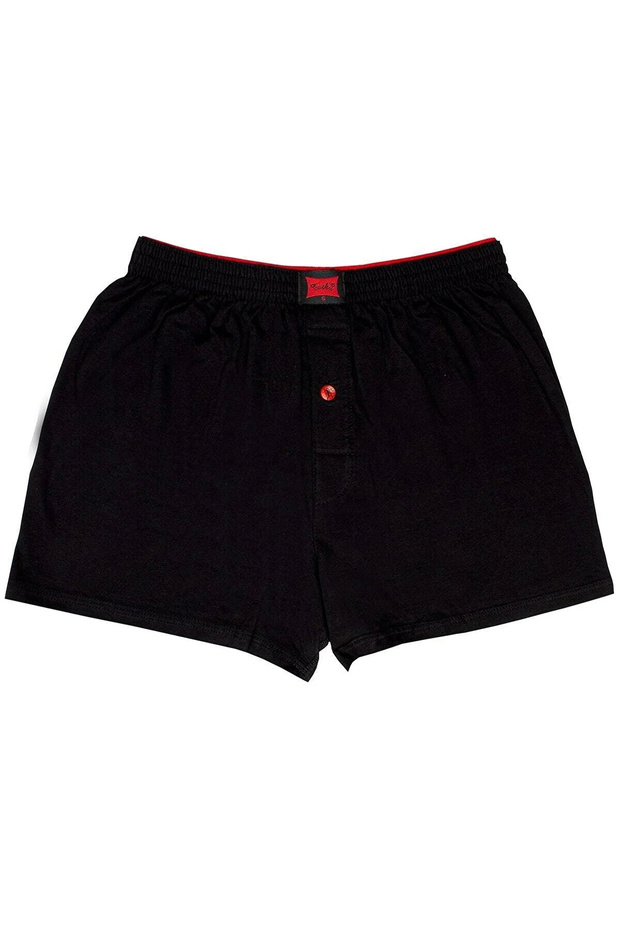 Erkek Gri Penye Düz Boxer 4'lü - 4