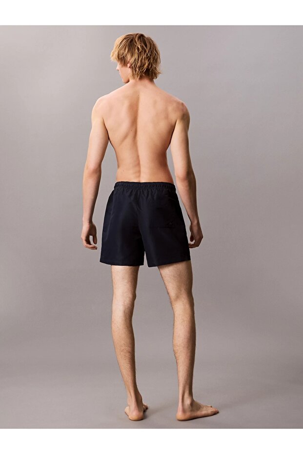 Drawstring Logolu Deniz Şortu - 2