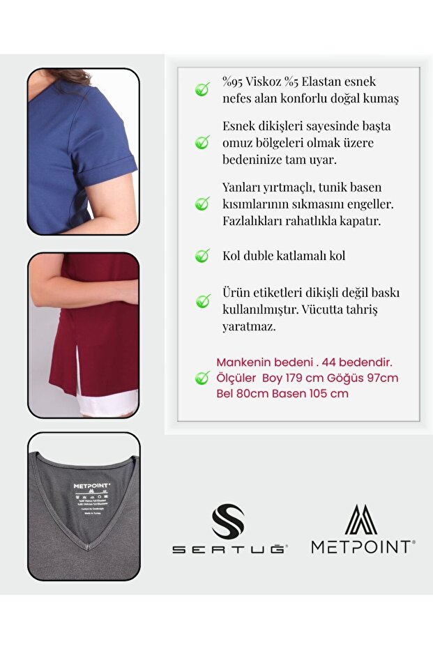 V Yakalı Basıc Siyah Bluz - 3