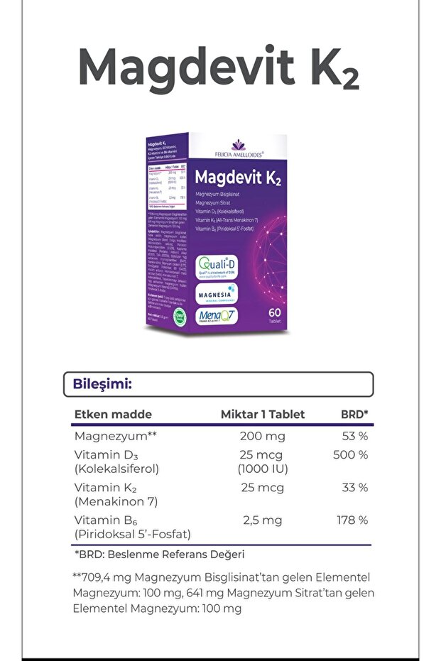 Magdevit K2 60 Tablet - 3
