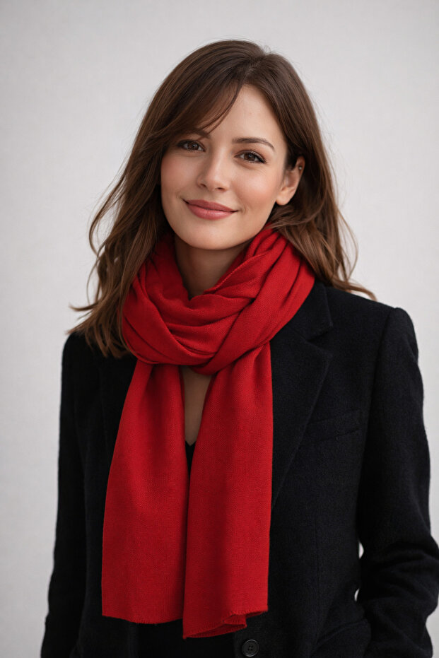 Tek Renk Klasik Atkı - 2