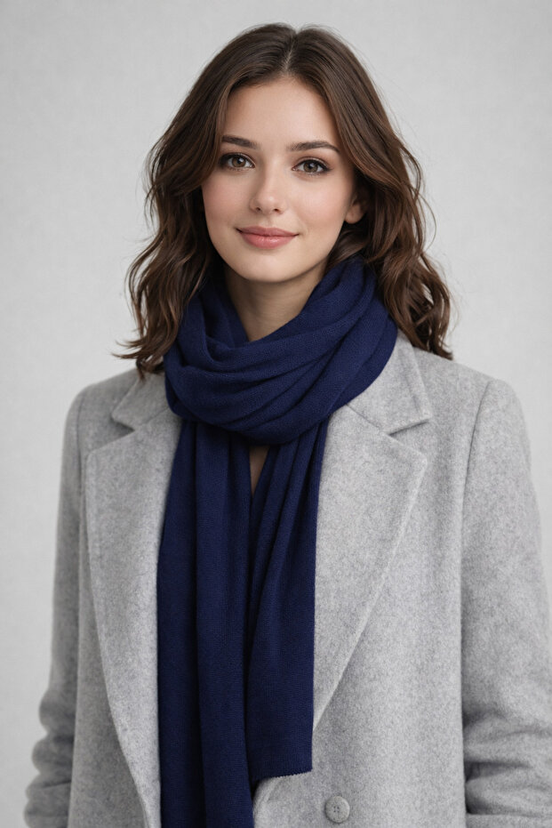 Tek Renk Klasik Atkı - 1