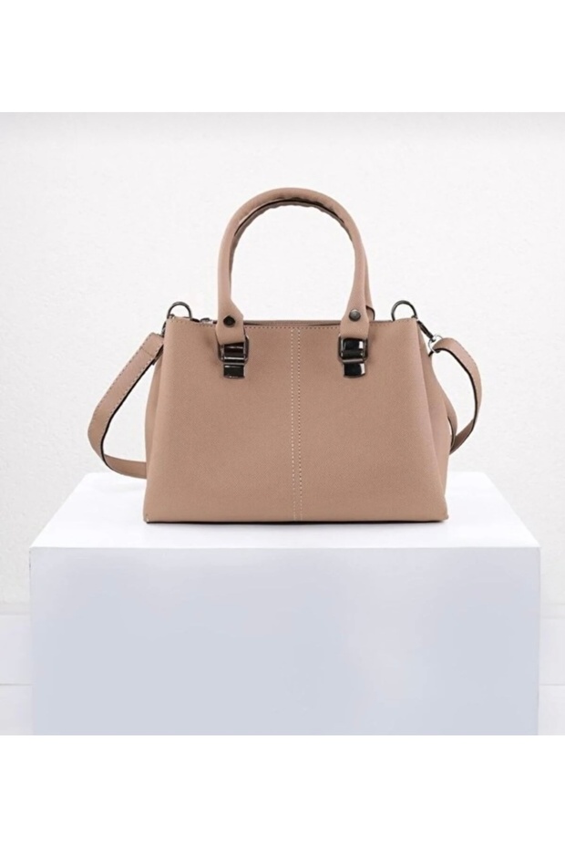 Beige Hand and Shoulder Bag