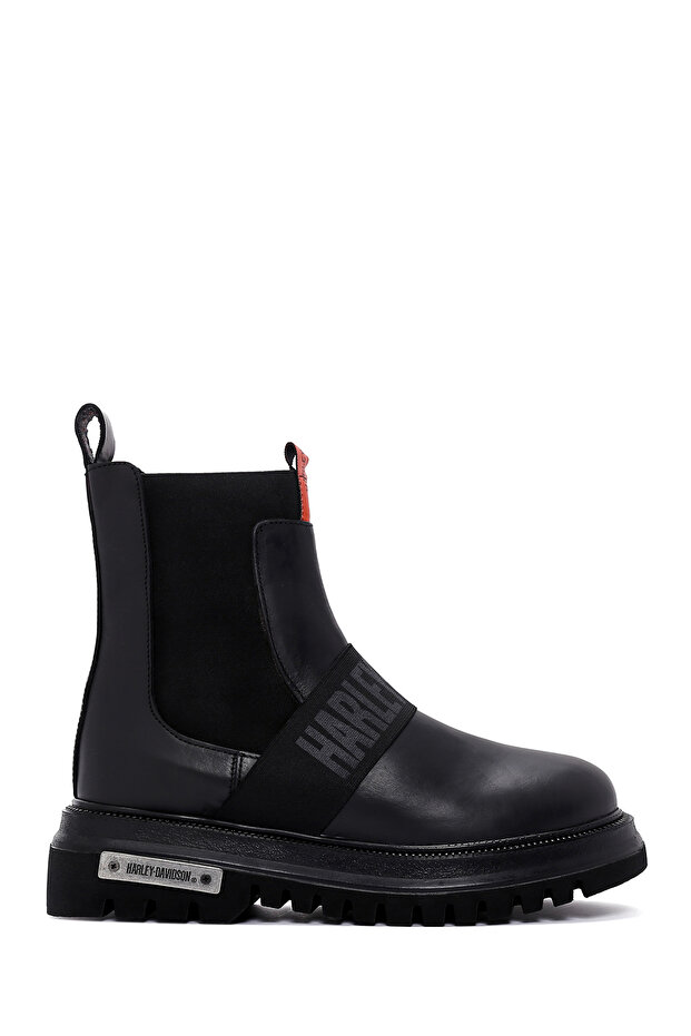 Harley Davidson Men's Black Thick Soled Chelsea Boots 021m100557