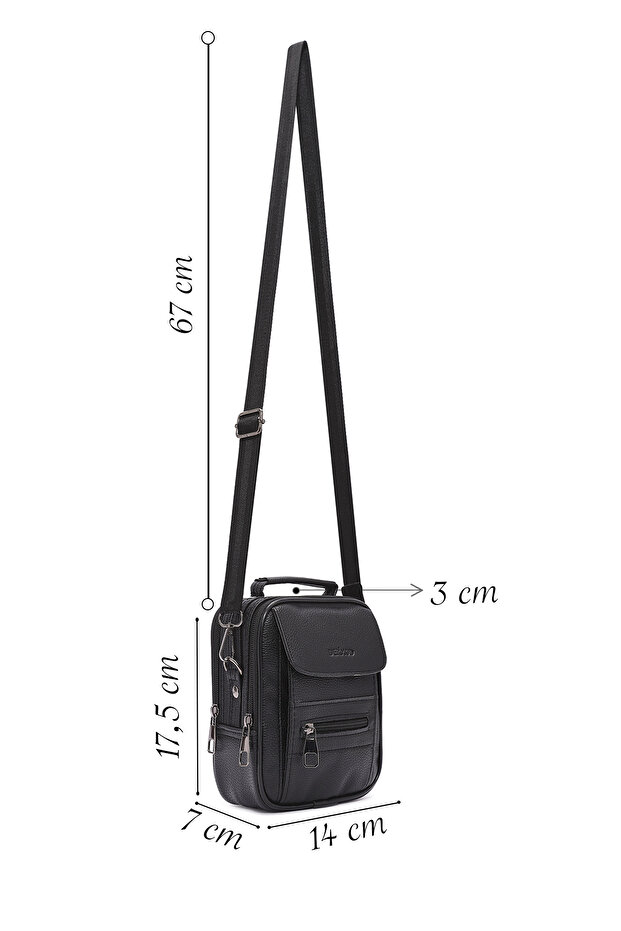 Erkek Siyah Postacı Çanta 19SBD3302FT - 2