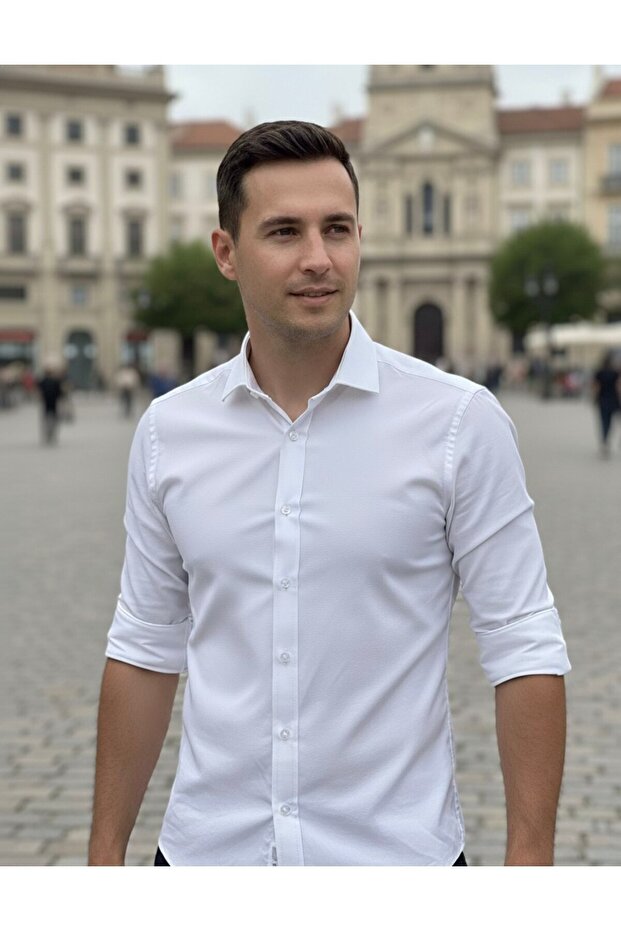 Long Sleeve Cotton Modal Soft Fabric Regular Fit Men's Shirt