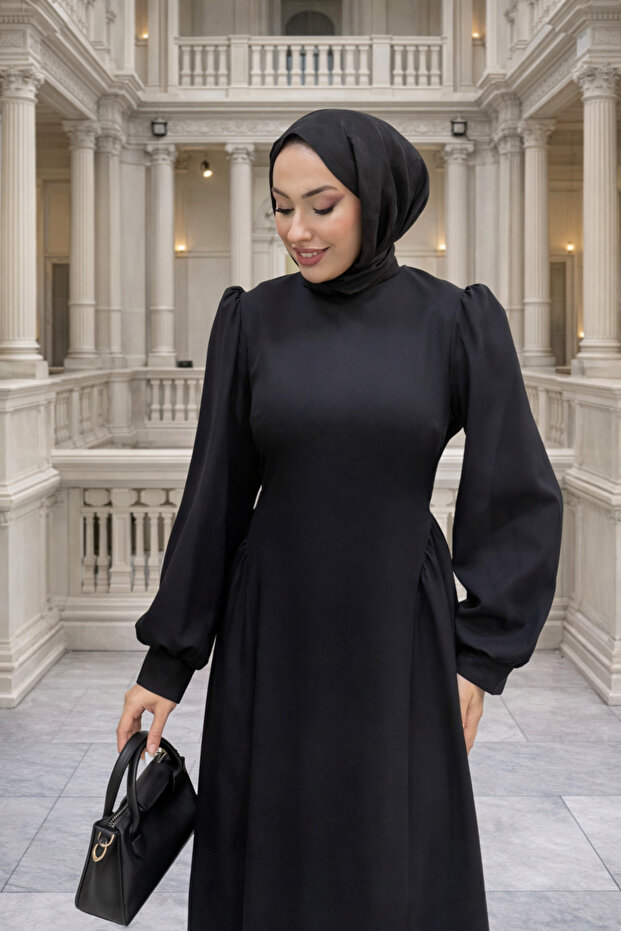 Prenses Tesettür Elbise - 4