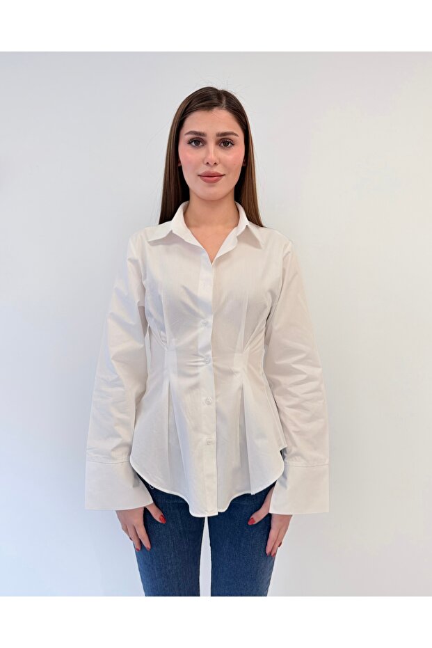 Belden Oturmalı Pamuklu Gömlek - 4