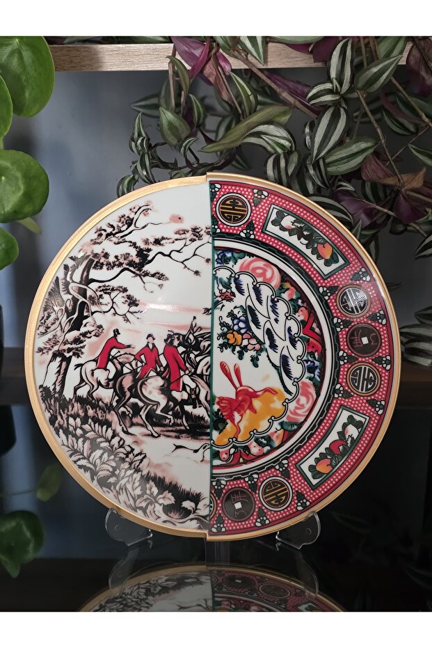 Handmade Porcelain Serving Plate Set for 6 People Martin Series