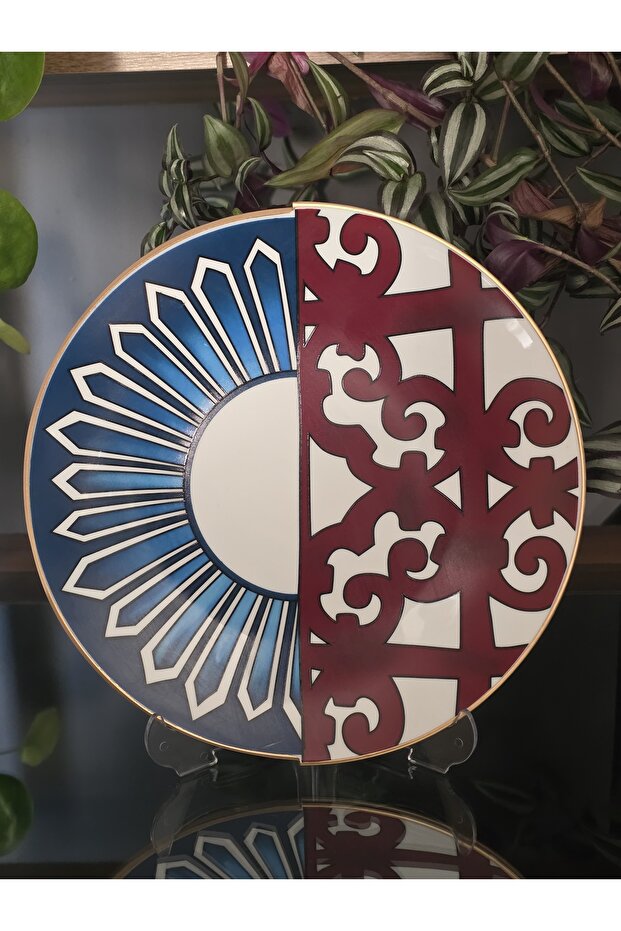 Handmade Porcelain Cake Plate Set for 6 People Olivia Series