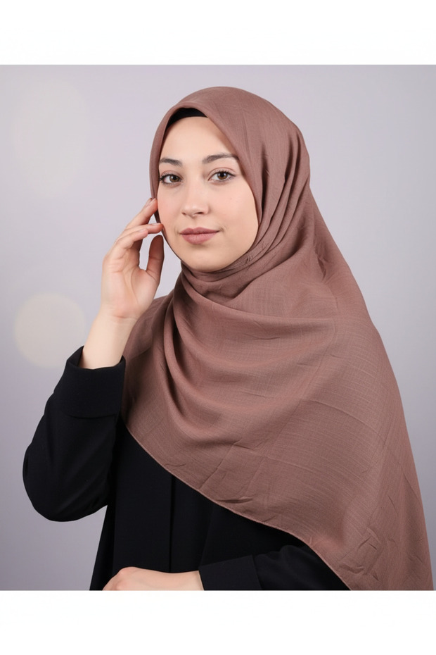 وشاح من الخيزران بلون سادة - نمط-01 - لون-21