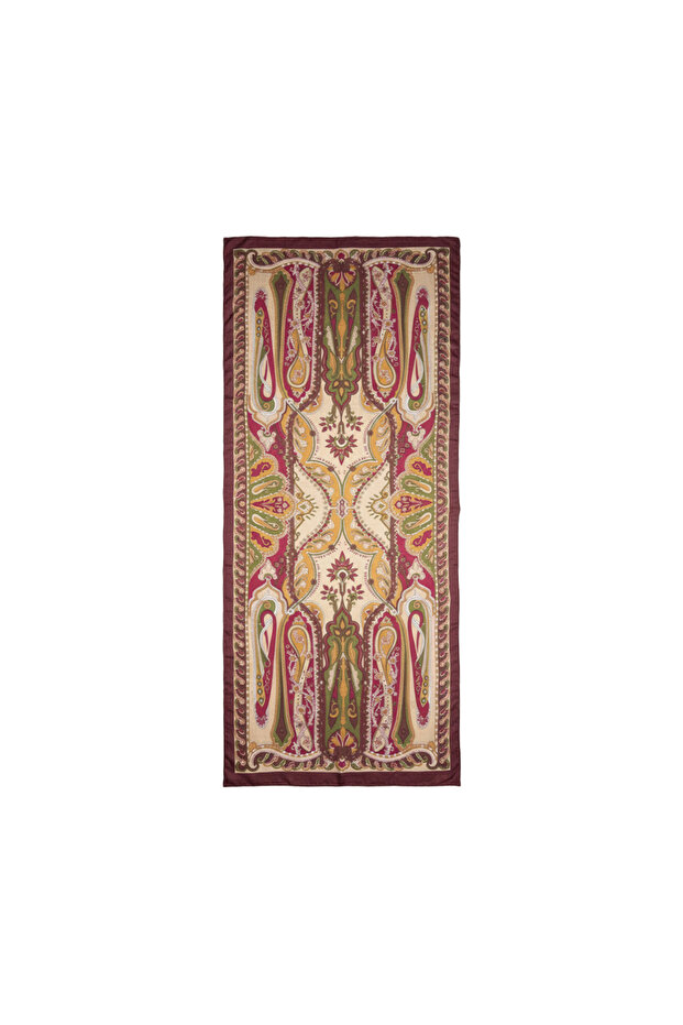 Desenli İpek Şal - 7