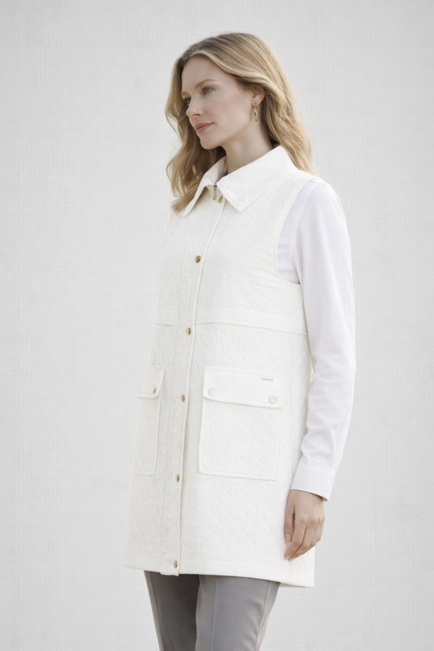 TAŞLI CEPLİ YELEK - 5