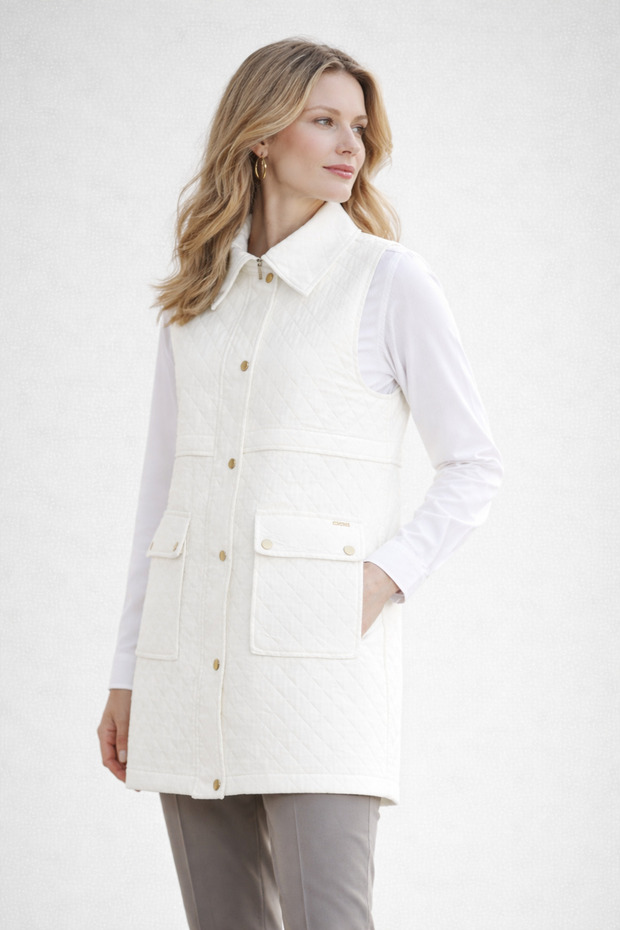 TAŞLI CEPLİ YELEK - 3