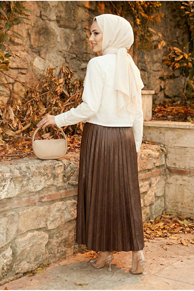 Ince Piliseli Model Etek - 5