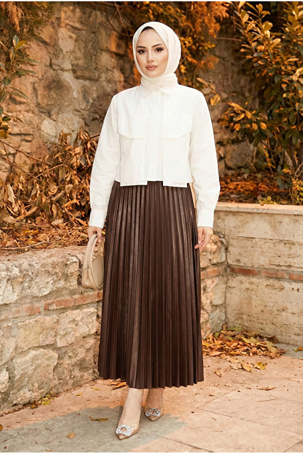 Ince Piliseli Model Etek - 1