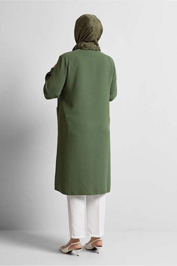 Square Patterned Large Size Tunic 20744 - 3