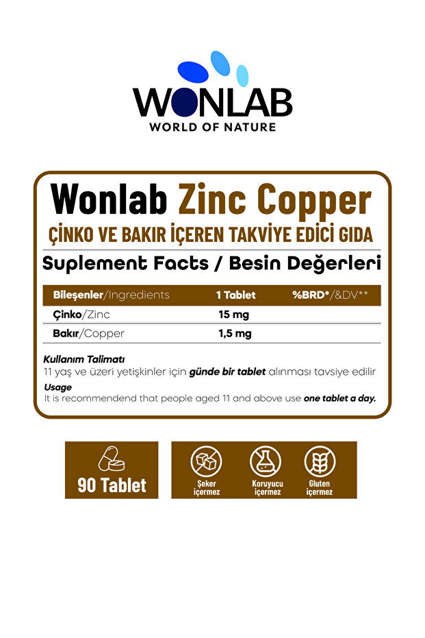 Çinko Bakır 90 Tablet - 4