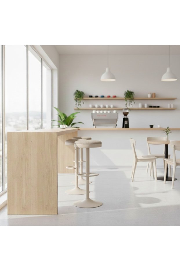 A professional bar stool with a sophisticated and distinctive design