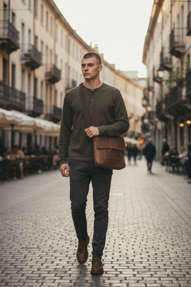 unisex postacı çantası - 3