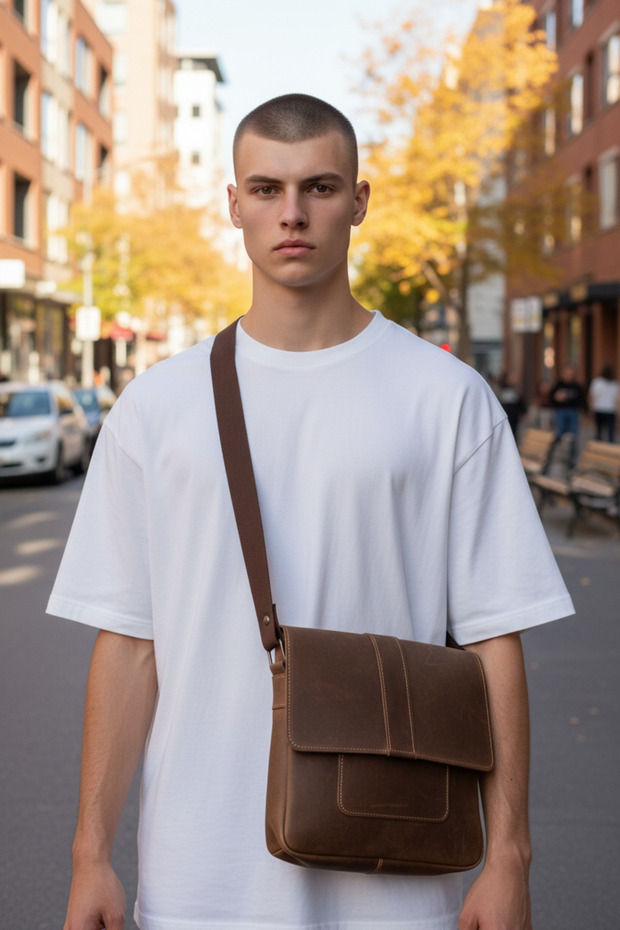 unisex postacı çantası - 5