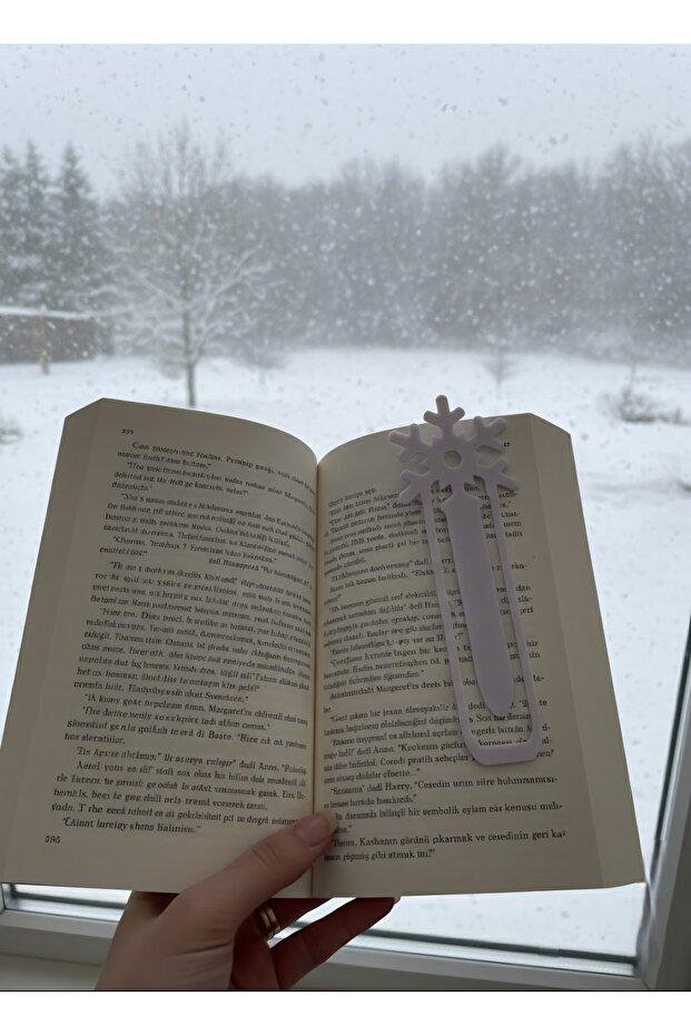 3D Design, Snowflake Bookmark, Plastic Bookmark - 1