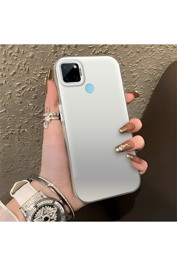Realme C21Y/C25Y Compatible High Quality Plain Case, Silicone Shockproof Fashion