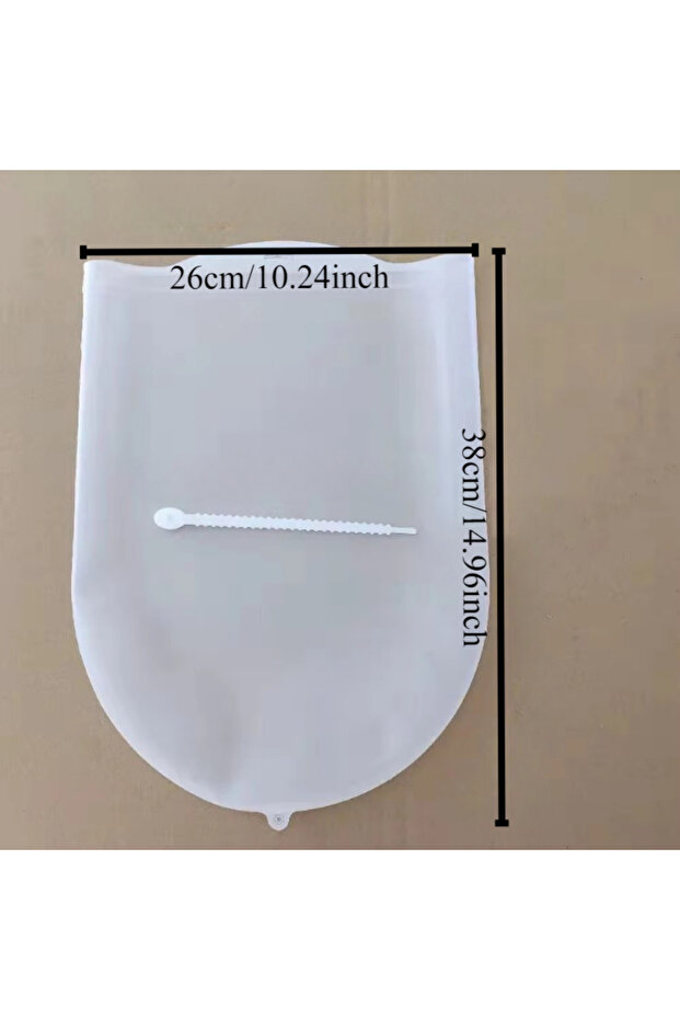 L 1Pc Silicone Dough Kneading Bag Silicone Dough Kneading Bag Flour Mixer Bag Bread Pastry Pizza Mu.