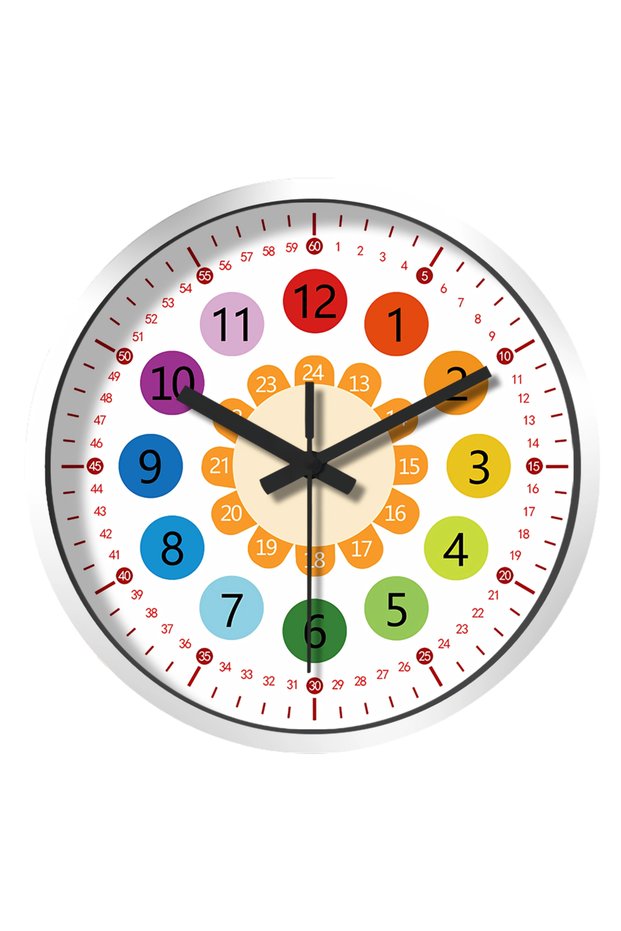 8Inch 8Inch3044 8 inch Round Wall Watch Noiseless Bedroom Horloge Murale Home Decoration Digital Cut