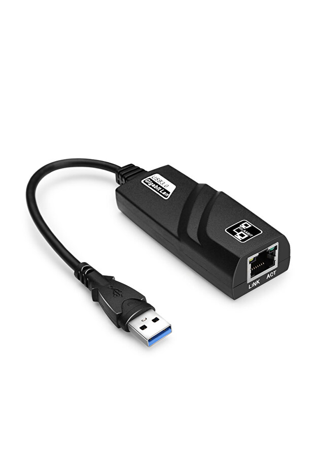 black USB 3.0 To Rj45 Lan Ethernet Wired Adapter 10/100Mbps Network Cable for Windows 10 Mi Box ...