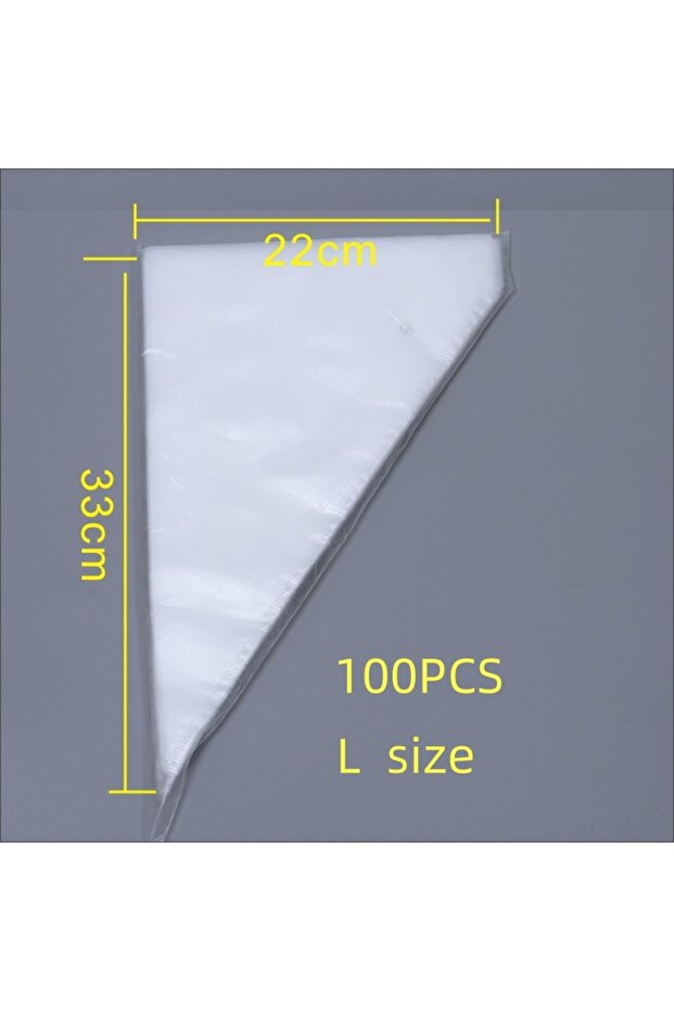 L 100 PCS Thick Disposable Pastry Bags DIY Cake Cream Decoration Piping Bag Icing Bag Baking Suppli.