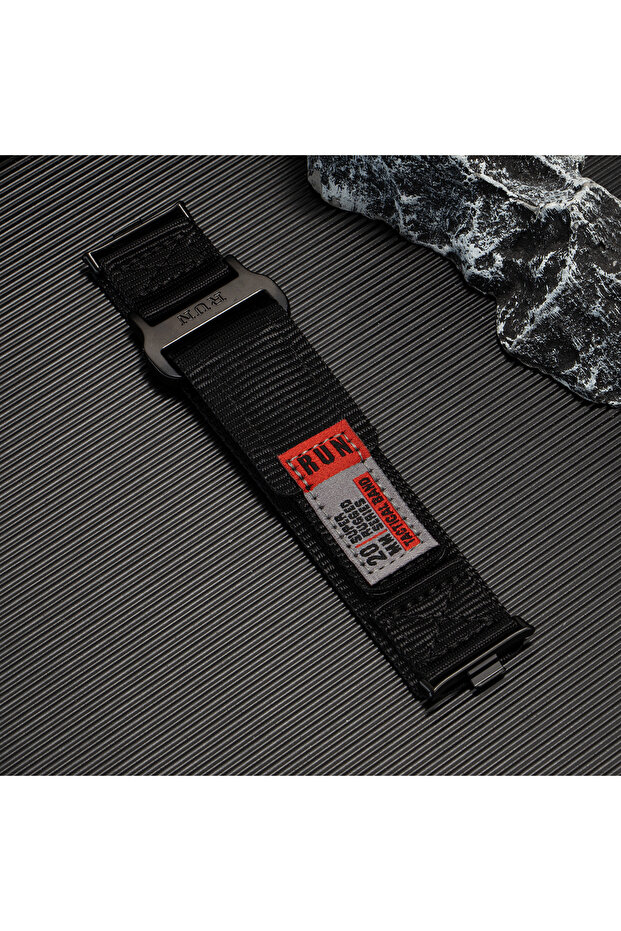 سوار نايلون حلقي قابل للتعديل لساعة Redmi Watch 4 و 5، بديل لسوار Redmi Watch 4 و 5 الرياضي التكتيكي.