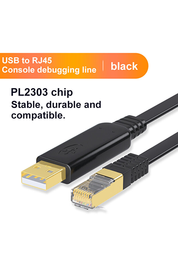 كابل وحدة تحكم USB إلى RJ45 بطول 1 متر PL2303، محول تسلسلي RS232 لأجهزة الكمبيوتر المحمولة وأجهزة توجيه سيسكو USB RJ 45