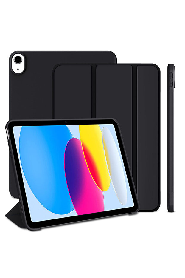 جراب أسود لجهاز iPad من الجيل العاشر والحادي عشر (A16) مقاس 11 بوصة (2025) / الجيل الحادي عشر / الجيل العاشر مقاس 10.9 بوصة (2022)