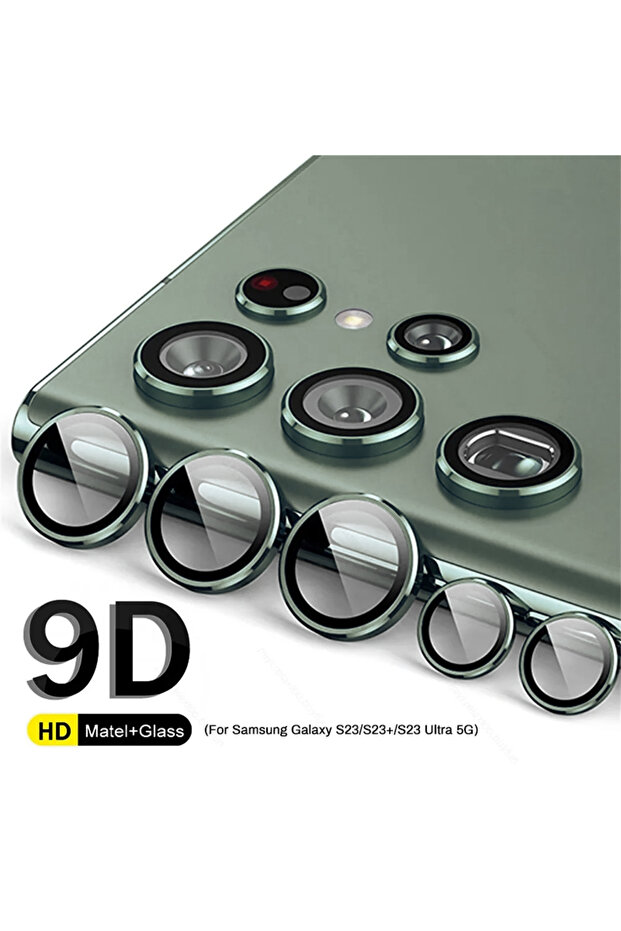 غطاء حلقي أسود لهاتف Galaxy S24 Ultra، متوافق مع S25 وS24 Plus وS23، واقي شاشة، غطاء عدسة، حلقة كاميرا خلفية