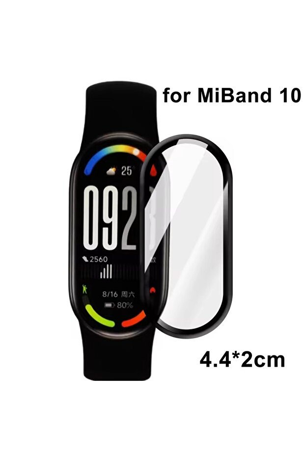 قطعتان لحماية شاشة Miband 10، من 1 إلى 5 قطع، بتصميم منحني 9D، تغطية كاملة، مقاومة للخدش.