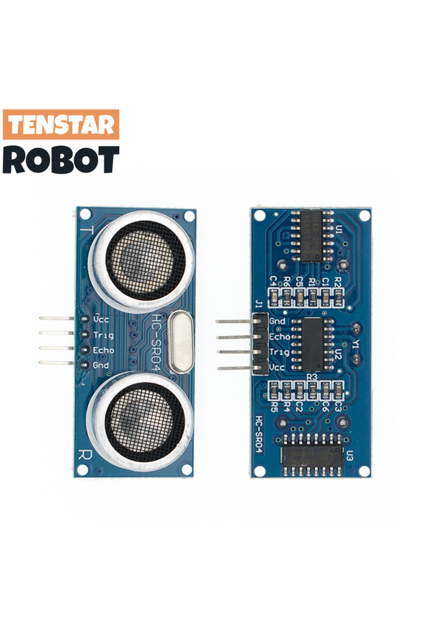 مستشعر الموجات فوق الصوتية HC-SR04 من TENSTAR ROBOT، وحدة تحديد المدى لكاشف الموجات فوق الصوتية HC-SR04 HCSR04.