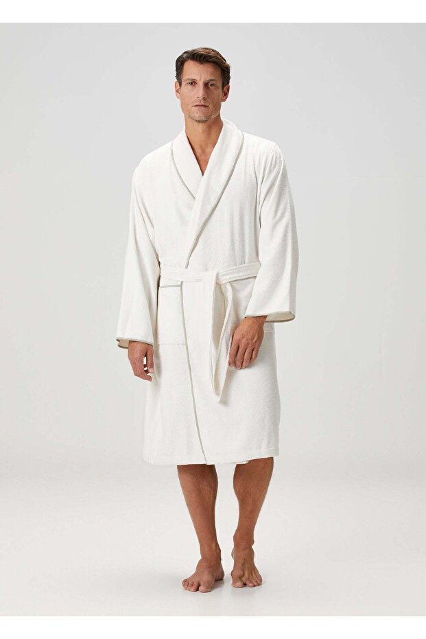 Dolce Bambu Erkek Bornoz Bej - 1