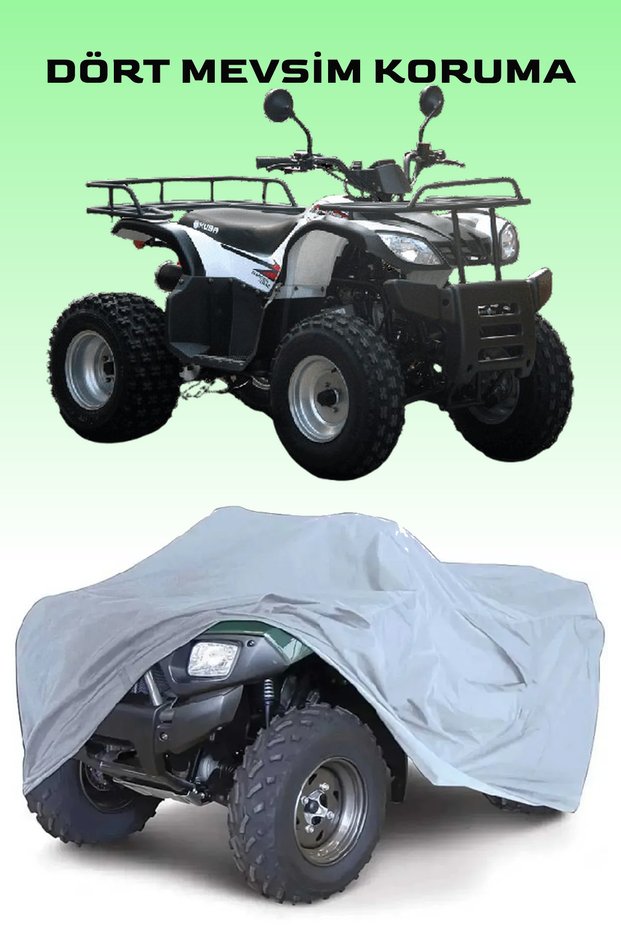 Grey Kuba Garden Trac 150 Atv Tarpaulin, Waterproof, Anti-Dirt and Mud Tarpaulin