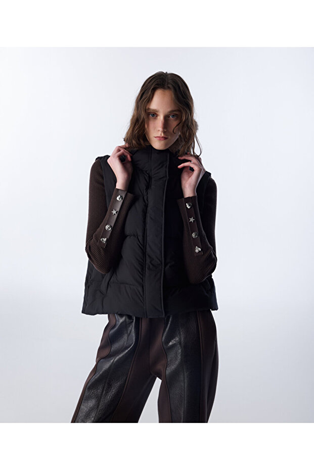 ÇİFT PARÇA GÖRÜNÜM PUFFER YELEK - 7