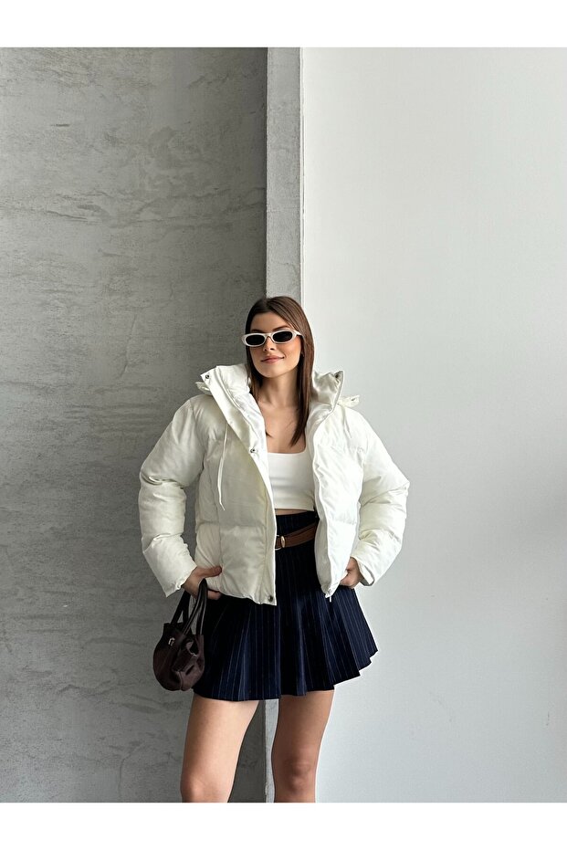 Kadın Basic Şişme Mont - 4