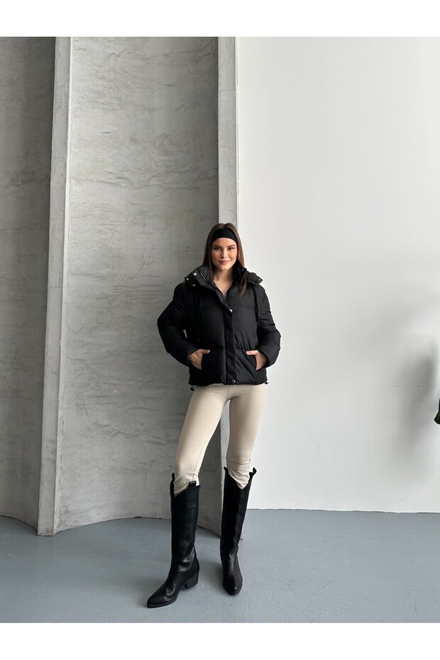 Women's Basic Puffer Jacket - 5