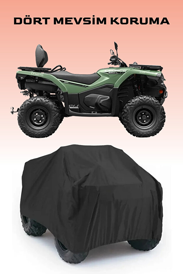 Black Cfmoto Cf 450 Atr-Eps Atv Cover, 4 Season Protection, Waterproof Cover