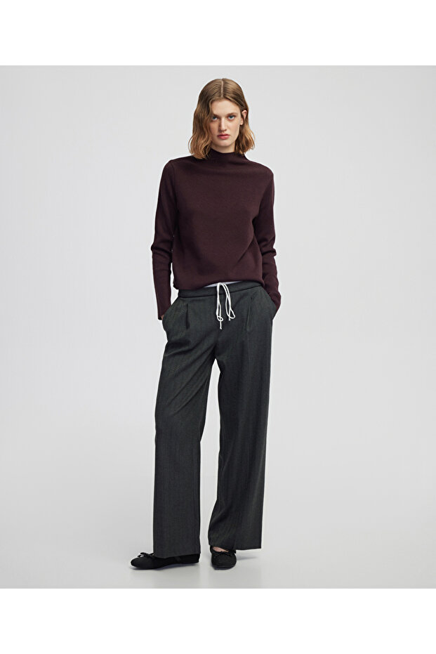 Yüksek yaka basic triko - 3