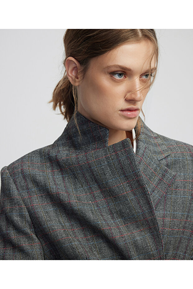 Ekose desen blazer - 2