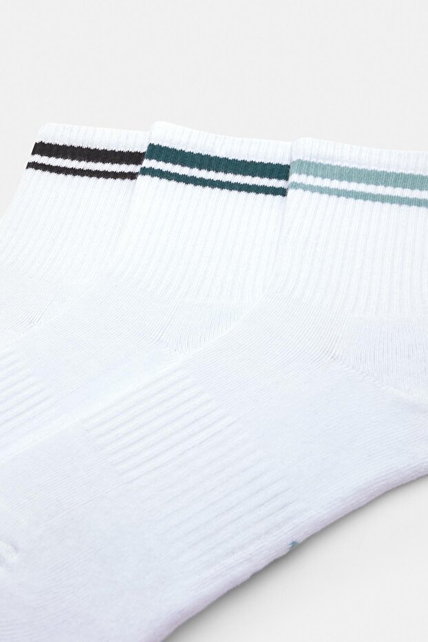 3 çift çizgili çorap paketi - 2